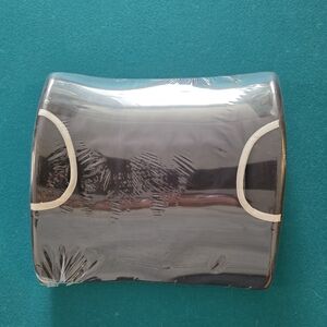 Black and White Lumbar Support Cushion